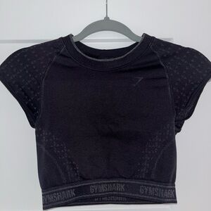 Gymshark Black Crop Top